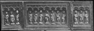 Allendorf (Schwarzburg), Schnitzaltar (vermutlich Valentin von Lendenstreich, vgl. Dehio Bd. 1 Mitteldeutschland 1914)