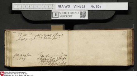 Stammbuch des U. J. Schrader aus Hannover