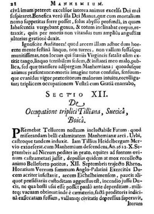 Sectio XII.