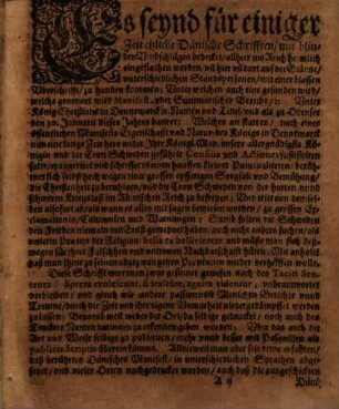 Widerlegung auf das dänische Manifest