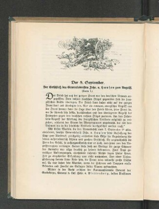 Der 8. September. Der Entschluß des Generalobersten Frhr. v. Hausen zum Angriff. : (Karte 1.)