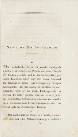 Newtons Farbentheorie