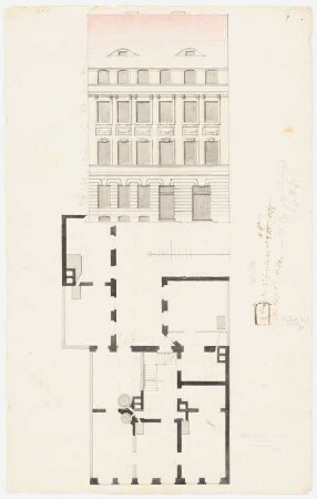 Wohnhaus: Ansicht, Grundriss