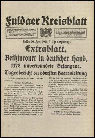 Ausgabe vom Montag, den 10. April 1916.
