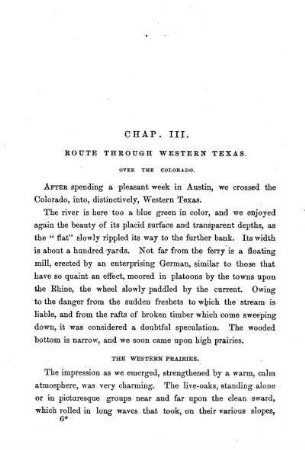 Route Through Western Texas
