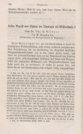 352-370 Ueber Begriff und System der Theologie als Wissenschaft