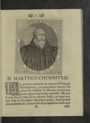 D. Martinus Chemnitius.