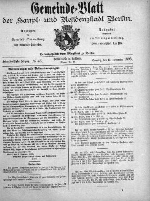1895,45: No. 45, 10. November 1895