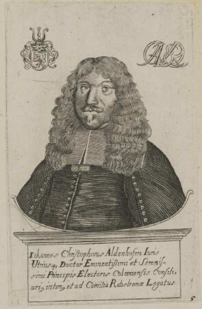 Bildnis des Iohannes Christophorus Aldenhofen