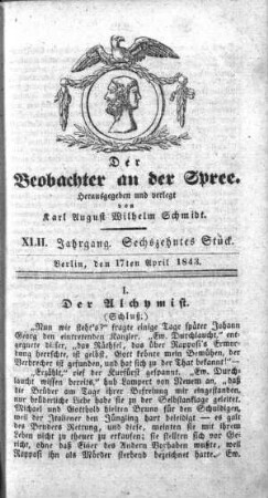16. Stueck, 17. April 1843