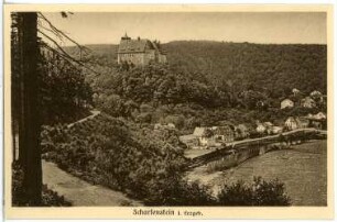 Scharfenstein. Blick auf Scharfenstein mit Burg