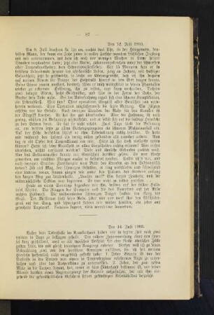 Den 14. Juli 1903.