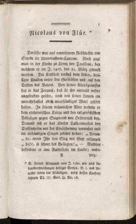 Nicolaus von Flüe.