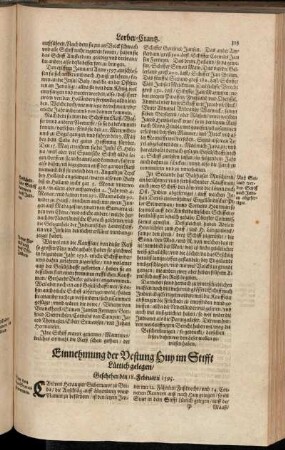 Einnehmung der Vestung Huy im Stifft Lüttich gelegen/ Geschehen den 18. Februarii 1595.