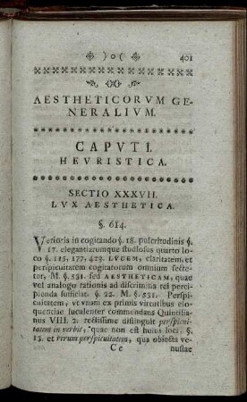 Sextio XXXVII. Lux Aesthetica. - Sectio XXXX. Iusta Lucis Et Umbrae Dispensatio.