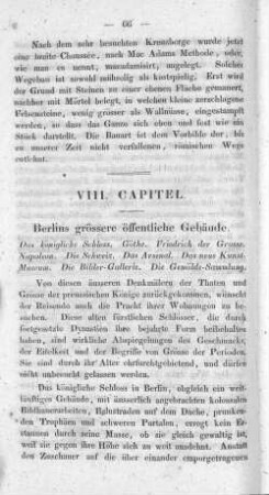 VIII. Capitel. Berlins grössere öffentliche Gebäude.