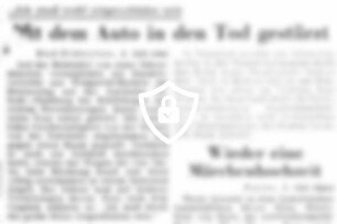 Mit dem Auto in [Name maskiert] gestürzt