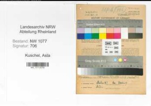 Entnazifizierung Asta Kuschel , geb. 12.04.1908 ()