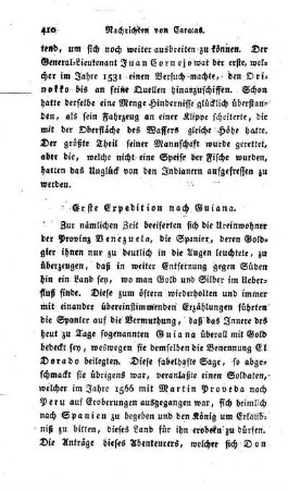 Erste Expedition nach Guiana.
