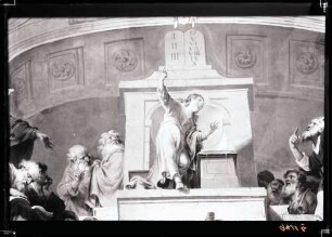 Klosterkirche; Deckenbild Jesus lehrt im Tempel