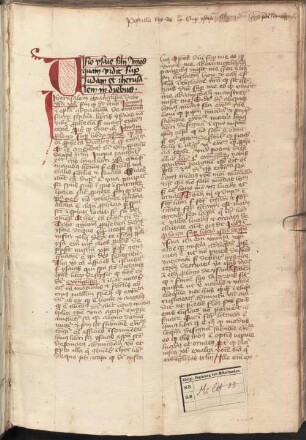 Postilla litteralis in Vetus Testamentum (Is) - Staatliche Bibliothek Ansbach Ms. lat. 88