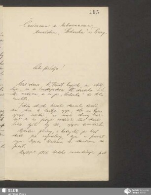 [list wot: časopis „Łužica“/Mikławš Andricki, 27.01.1899]