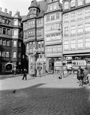 Frankfurt am Main, Römerberg : Die Ostseite am Römerberg
