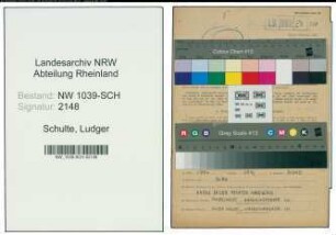 Entnazifizierung Ludger Schulte , geb. 22.08.1920 ()