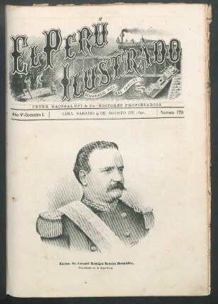 [Retrato del] Excmo. Sr. Coronel Remigio Morales Bermúdez, Presidente de la República.