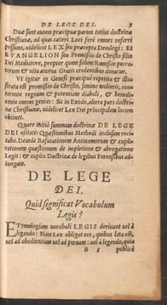 De Lege Dei.