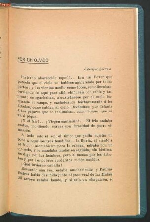 Por un olvido : A Enrique Queirolo