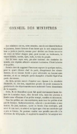 Conseil des ministres