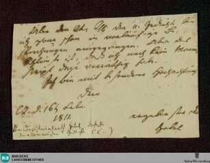 Brief von Johann Peter Hebel an Unbekannt vom 16.02.1811 - K 3071, 12