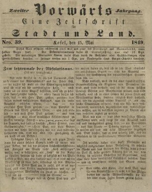 2.1849, Nr.39(15.Mai)