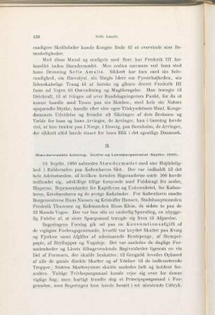 II. Stændermødets Aabning. Skatte- og Lensspørgsmaalet (Septbr. 1660).
