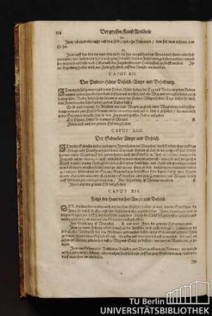 Caput XII. Der Pulver-Hüter Befelch / Ampt und Besoldung. - Caput XIII. Der Schneller Ampt und Befelch.
