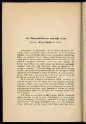 28-41, Der Kriegsteilnehmer und sein Staat