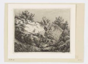 Felsen, Blatt 5 der Folge "Landschaften, nach der Natur radiert"