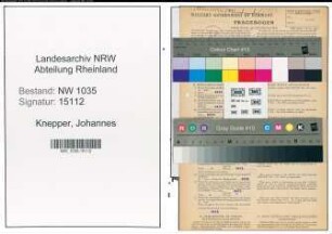 Entnazifizierung Johannes Knepper , geb. 26.11.1900 (Buerobeamter)