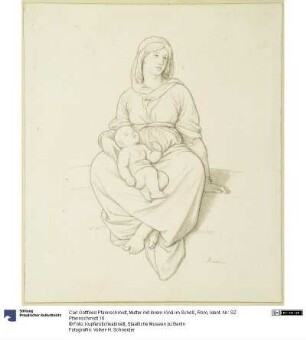 Mutter mit ihrem Kind im Schoß, Rom