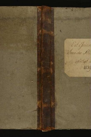 Bann- oder Flurbuch mit Personenregister (1839-1841)
