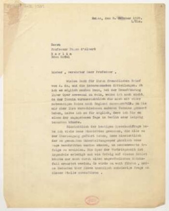 Brief an Eugen d' Albert : 08.10.1928