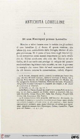 5: Antichità lomelline