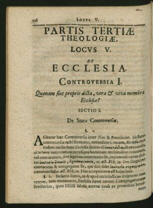 Locus V. De Ecclesia