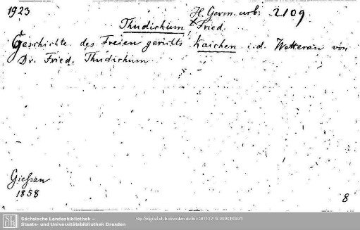 Historia urbium Germanicarum 2109: Historia urbium Germanicarum 2109