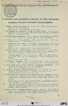 Auktionate (Nr. 1-600)