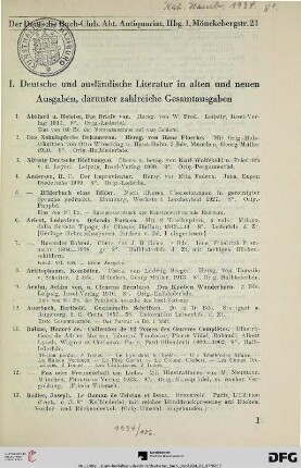 Auktionate (Nr. 1-600)