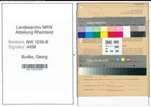 Entnazifizierung Georg Budke , geb. 11.03.1900 (Angestellter)