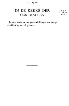 In De Kerke Der Oostmallen