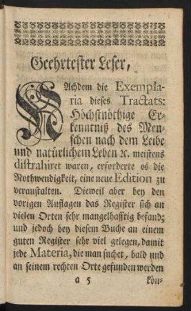 Geehrtester Leser, ...